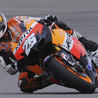 El piloto español Dani Pedrosa, durante la clasificación en el GP de la República Checa.