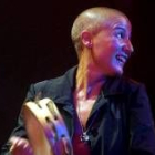Mercedes Peón, durante un concierto en el Festival de Ortigueira