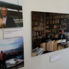 Algunas de las fotos de la exposición por el centenario del poeta leonés Eugenio de Nora. DL