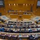 Imagen general del hemiciclo del Senado durante el pleno del Senado del debate de los Presupuestos Generales del Estado para el 2011