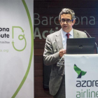 El consejero delegado de Azores Airlines, Paulo Menezes, en Barcelona.