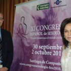 El leonés Miguel Ángel Cueto y la presidenta de FESS, Miren Larrazábal.