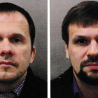 Alexander Petrov y Ruslan Boshirov, acusados de envenenar al exespía ruso Sergei Skripal y a su hija.