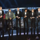 El equipo ideal de 2016 elegido por el sindicato de futbolistas. LEANZA