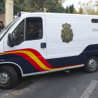 Un furgón de la Policía Nacional.