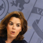 La vicepresidenta del Gobierno, Soraya Sáez de Santamaría, tiene cada vez más peso político.