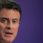 El exprimer ministro francés, Manuel Valls, en una conferencia de prensa.