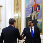 Nicolás Maduro recibe en su despacho a José Luis Rodríguez Zapatero.