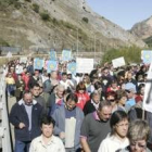 Imagen de una de las manifestaciones celebradas hasta ahora contra la línea de alta tensión