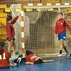 Las jugadoras del Cleba en el entrenamiento de ayer