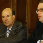José Luis Díaz Villarig y Javier Chamorro, ayer en la rueda de prensa.