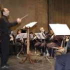 La agrupación musical de Sahagún, durante la actuación
