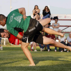 Rodrigo Fuentes y Alberto González, durante el combate. MARCIANO PÉREZ