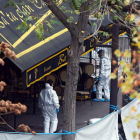 Exterior de la sala Bataclan donde tuvo lugar uno de los ataques el 13-N en París. LAURENT DUBRULE