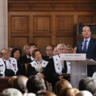 Hollande, durante la toma de posesión del fiscal general de Francia.