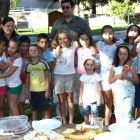 Algunos de los participantes en la clausura, tras la merienda que se les ofreció.