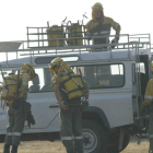 Trabajadores forestales, en una imagen de archivo. L. DE LA MATA