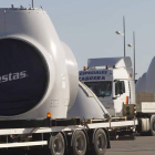 La factoría danesa belga Vestas en Villadangos del Páramo.