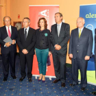 Imagen de familia de empresarios integrantes en Alentia Capital Alternativa presentada ayer en Valladolid.