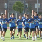 Los jugadores de la Deportiva hacían piña en las últimas horas para olvidarse del Villarreal B y tra