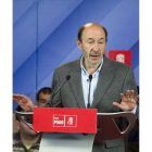 El aspirante a la Secretaría del PSOE, Alfredo Pérez Rubalcaba.