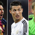 Messi, Cristiano y Nauer, los favoritos al podio del Balón de Oro.