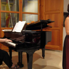 La pianista Berta Tubillejas y la soprano Consuelo Gómez, que hoy actúan en León.