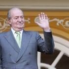 El Rey Juan Carlos ayer, en la plaza de toros de Las Ventas.