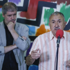 El secretario general de CCOO, Unai Sordo, y el de UGT, Josep Maria Álvarez, en un acto sindical.