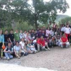 El grupo descansa en el paraje La Gretosa de La Pola