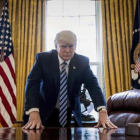 El presidente Donald Trump posa para un retrato en el Despacho Oval, en Washington, el pasado viernes.