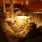 Restos en uno de los sótanos arqueológicos de la Ruta Romana de Astorga.
