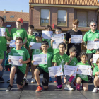 Los integrantes de la escuela deportiva de ajedrez de Valverde de la Virgen. DL