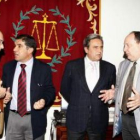 Los representantes de las cuatro grandes asociaciones de jueces en España, en una imagen de archivo