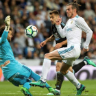 Gareth Bale abrió la cuenta realizadora del Real Madrid frente a un Celta que apenas inquietó. JIMÉNEZ