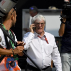 Bernie Ecclestone, en el circuito de Monza, el pasado fin de semana.