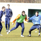 Los futbolistas de la Cultural prepararon en el último entrenamiento del año el próximo partido contra el Burgos 2000.