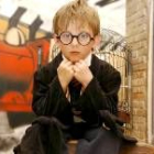 Un niño disfrazado de Harry Potter, uno de los filmes más vistos