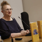 El Salón de los Reyes del Ayuntamiento de León, en la plaza de San Marcelo, celebró ayer la presentación de Ana Rossetti. FERNANDO OTERO