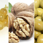 Uvas, nueces y aceitunas, alimentos no recomendados para menores de 5 años.