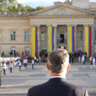 Su Majestad el Rey Felipe VI, el lunes, poco antes de la toma de posesión del presidente de Colombia. JOSÉ JIMÉNEZ