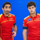 Eduardo de Paz, a la derecha, cerrará el año a nivel competitivo en Lodz. WORLD CURLING FEDERATION