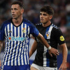 Álvaro Vázquez en el partido que disputó esta temporada frente al CE Sabadell. L. DE LA MATA