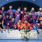 El Barça de balonmano conquista por segundo año consecutivo la ‘final four’ de la Liga de Campeones de balonmano. U. H.