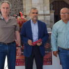 Miguel Ángel González, José Miguel Palazuelo y Tomás Gallego durante la presentación. DL