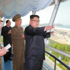 Kim Jong-un, durante unos ensayos nucleares.