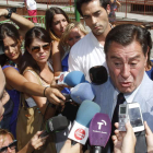Sánchez de Puerta, abogado de Bretón, a su llegada a la Audiencia Provincial cordobesa.