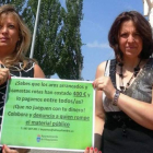 Las concejalas Sánchez y Pastor iniciaron el pasado verano la campaña de concienciación vecinal.