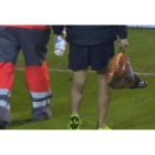 El curioso botiquín en forma de jamón usado por el Guijuelo ante el Atleti.