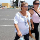 Hernández, poco antes de sufrir el desmayo